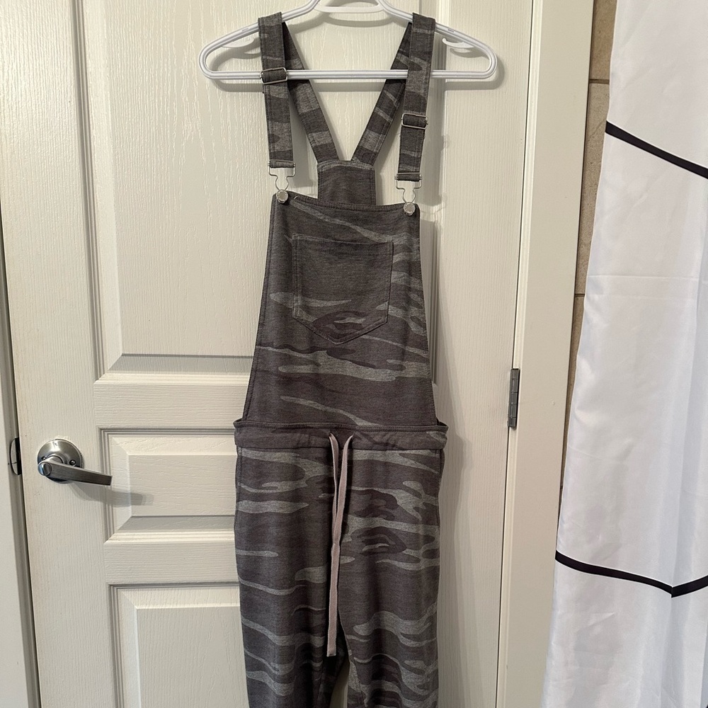 Z Supply Grey Camo Overalls
